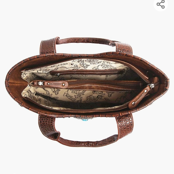 Western women's conceal carry purse and wallet set tote - Picture 2 of 10